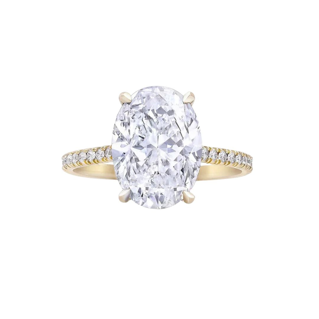 Glimmerstorm sterling silver radiant ring