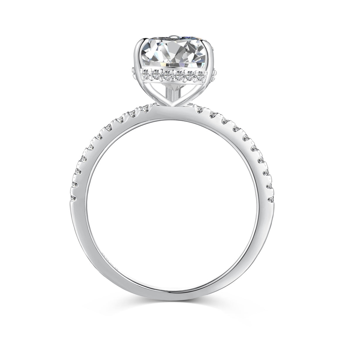 Kim pear cut sterling silver ring