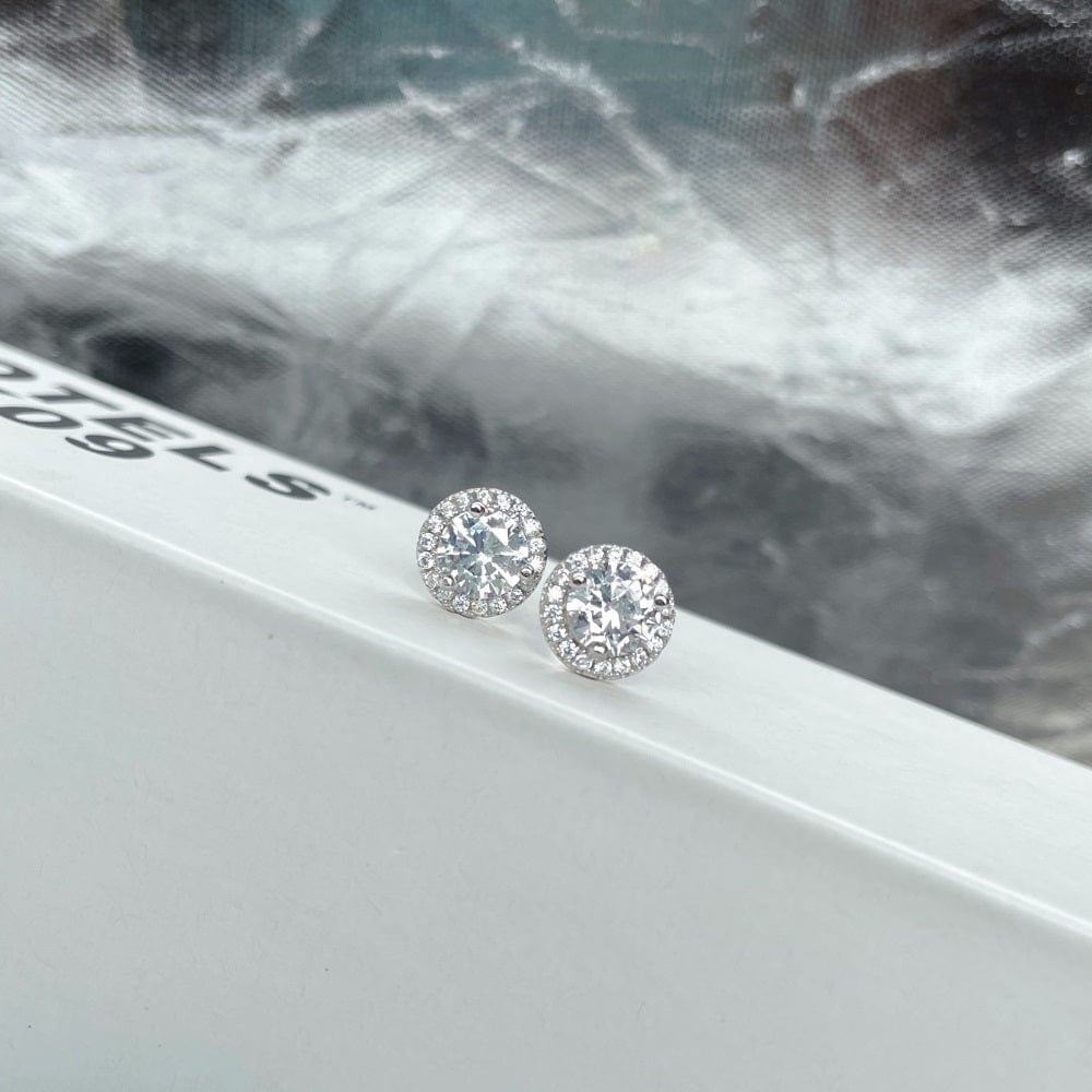 Shining Halo stud earrings | Handmade sterling silver jewelry | Rings, Earrings & Necklaces online | Bidicä.
