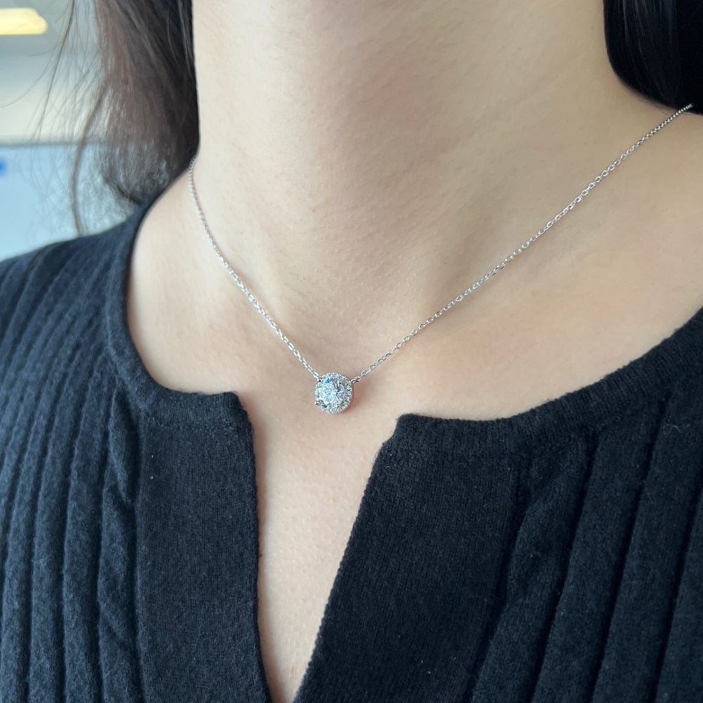Shining Halo sterling silver necklace | Handmade sterling silver jewelry | Rings, Earrings & Necklaces online | Bidicä.