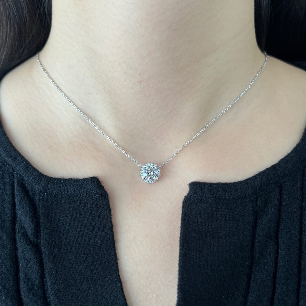 Shining Halo sterling silver necklace | Handmade sterling silver jewelry | Rings, Earrings & Necklaces online | Bidicä.