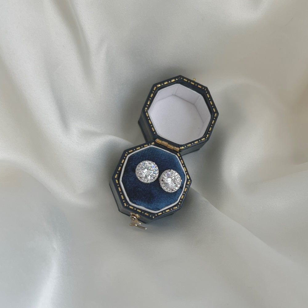 Shining Halo stud earrings | Handmade sterling silver jewelry | Rings, Earrings & Necklaces online | Bidicä.
