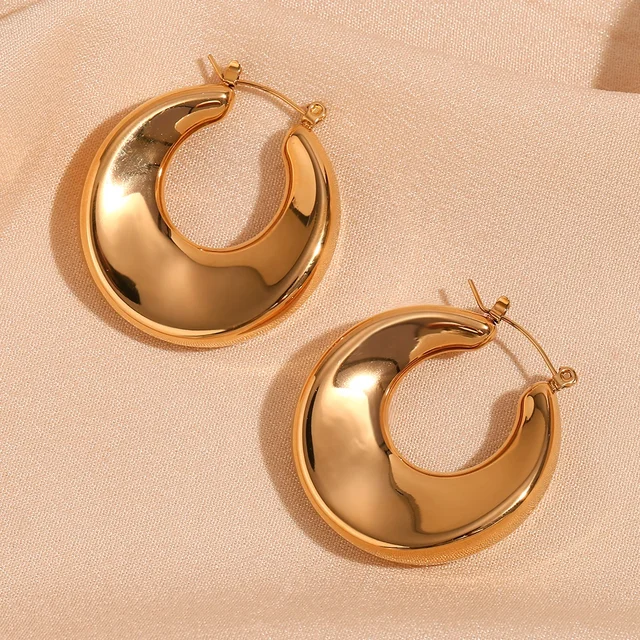 Jane oversized  hoops