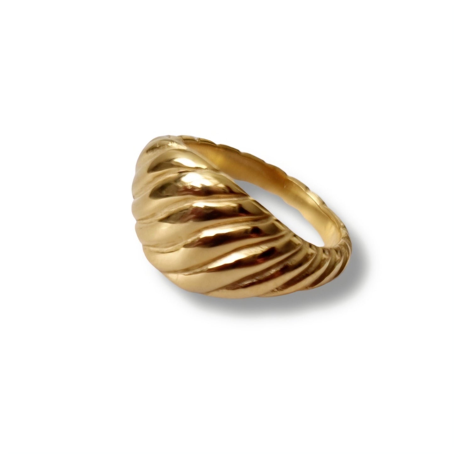 Waves stainless Steel ring