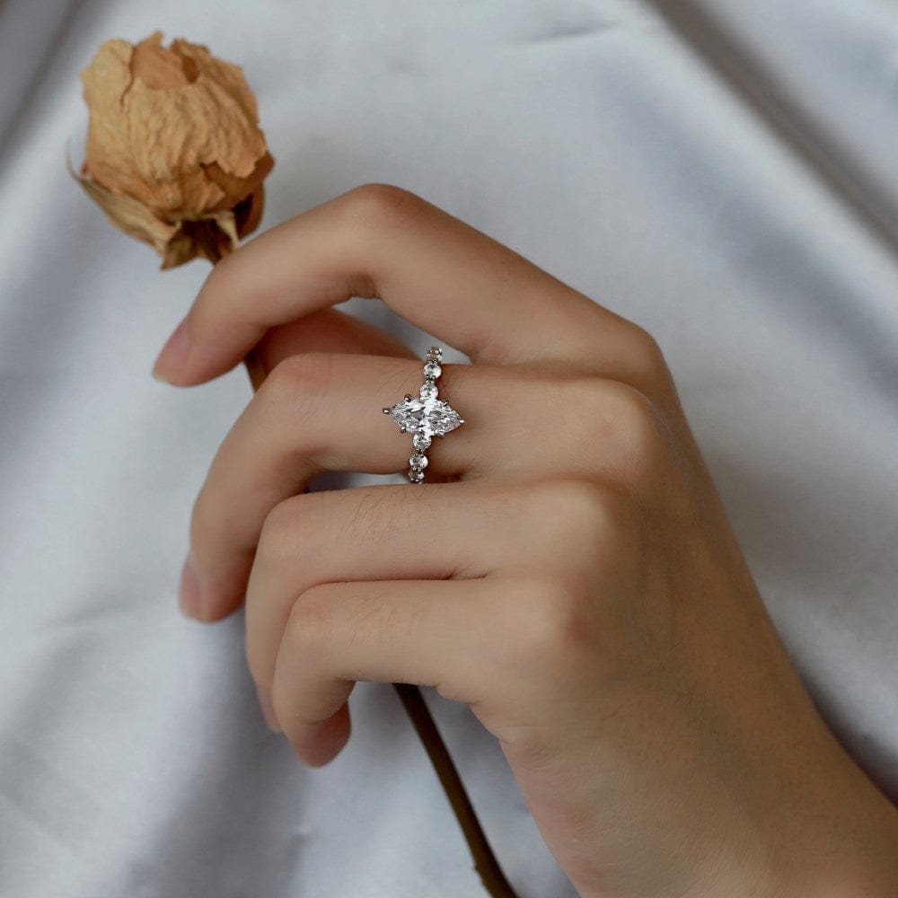 The Marquise ring | Handmade sterling silver jewelry | Rings, Earrings & Necklaces online | Bidicä.