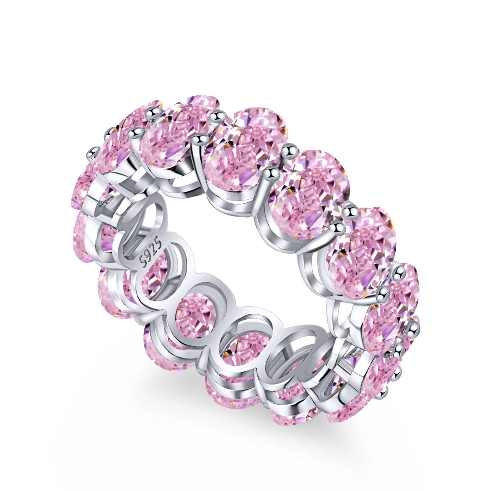 Infinite Bliss pink infinity sterling silver  ring size 7