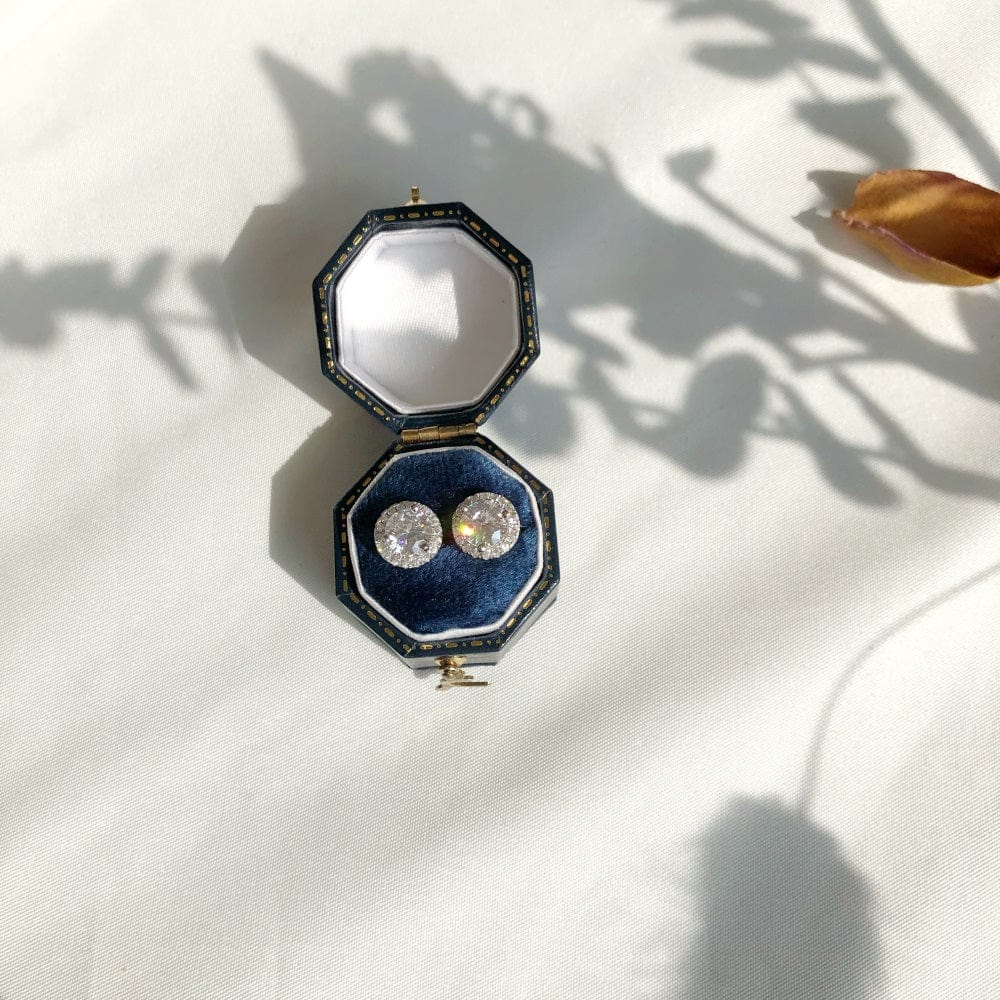 Shining Halo stud earrings | Handmade sterling silver jewelry | Rings, Earrings & Necklaces online | Bidicä.