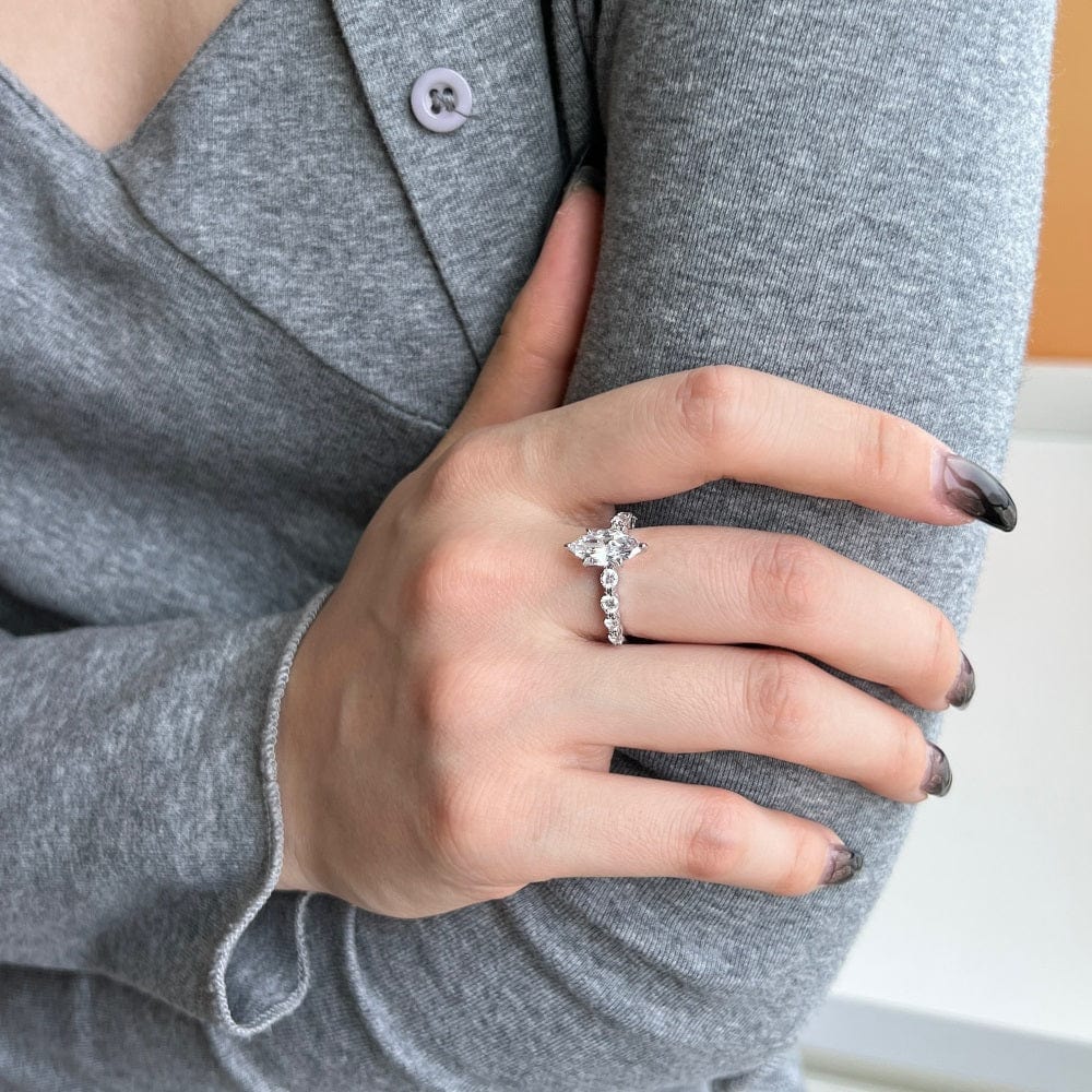 The Marquise ring | Handmade sterling silver jewelry | Rings, Earrings & Necklaces online | Bidicä.