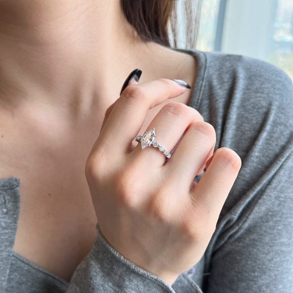 The Marquise ring | Handmade sterling silver jewelry | Rings, Earrings & Necklaces online | Bidicä.