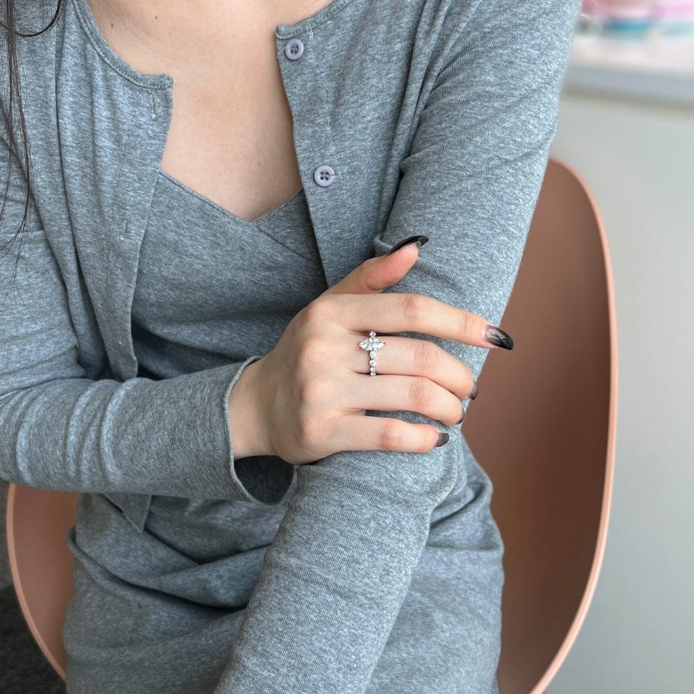 The Marquise ring | Handmade sterling silver jewelry | Rings, Earrings & Necklaces online | Bidicä.